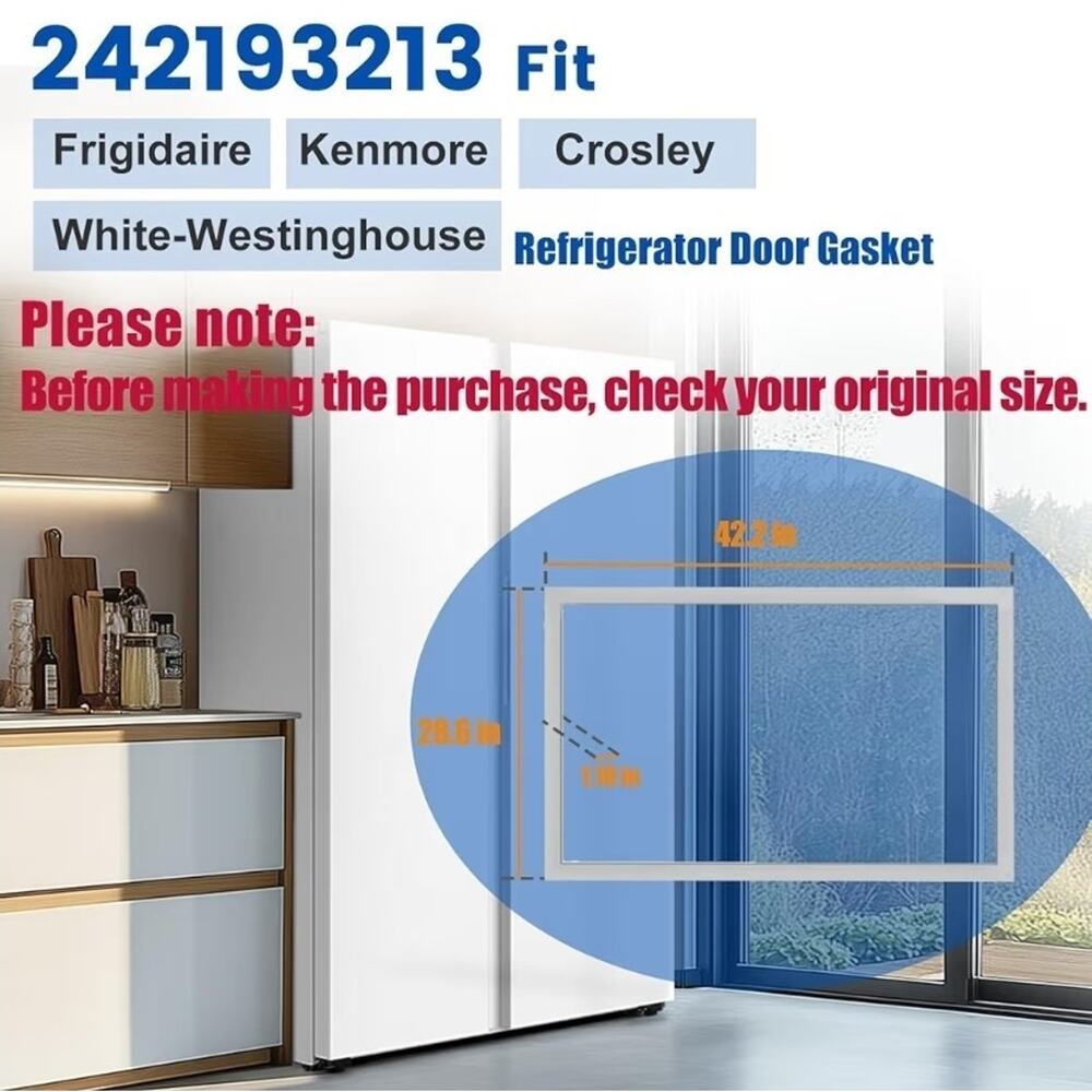 241872513 Refrigerator Door Gasket For Fri-gidaire Kenmore 242193213 5304439521